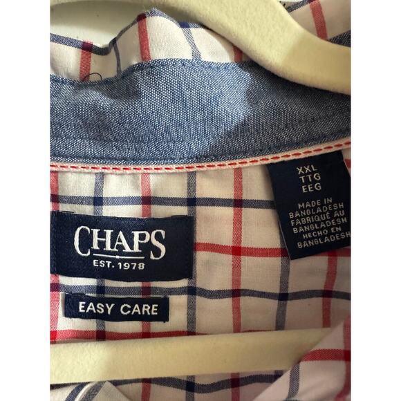 Chaps Classic Check Button-Down - Preppy Comfort - XXL - Picture 5 of 7